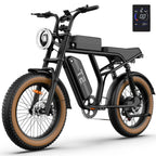 URLIFE T2 Vélo électrique - Moteur 250W Batterie 48V 15.6Ah avec Frein à disque Assistance au pédalage - Marron