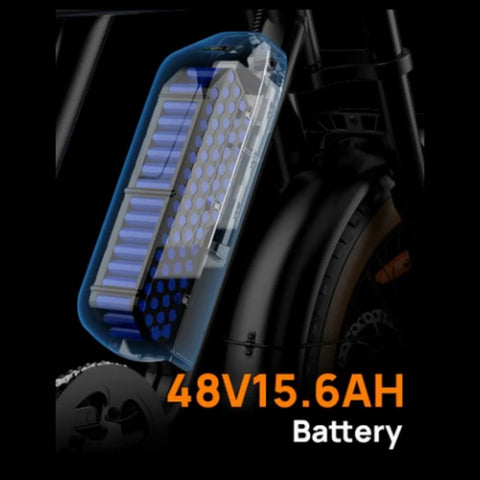 URLIFE T2 Elektrisches Fahrrad - Motor 250W Batterie 48V 15.6Ah mit Scheibenbremse Trittunterstützung - Braun