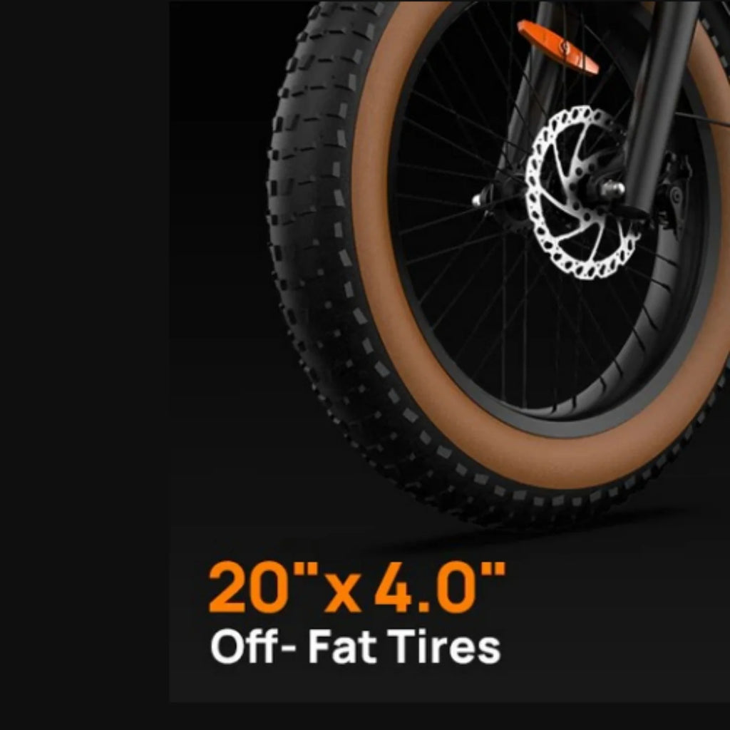 URLIFE T2 Vélo électrique - Moteur 250W Batterie 48V 15.6Ah avec Frein à disque Assistance au pédalage - Marron