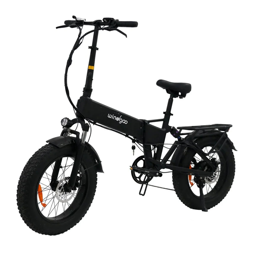Windgoo F22 Pro Foldable E-Bike - 250W Motor 48V 12.5Ah Battery 20x4.0 Inch Fat LCD Bike - Black