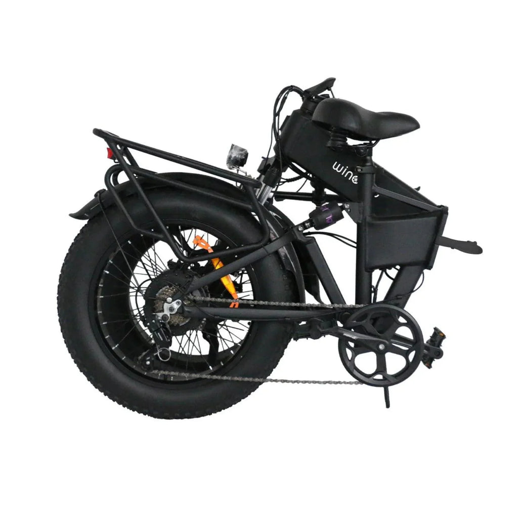 Windgoo F22 Pro Foldable E-Bike - 250W Motor 48V 12.5Ah Battery 20x4.0 Inch Fat LCD Bike - Black