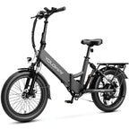 Vélo électrique Yoloway F10 Moteur 250W Batterie 36V12.5Ah Pneus 20*3.0 Freins à disque - Noir