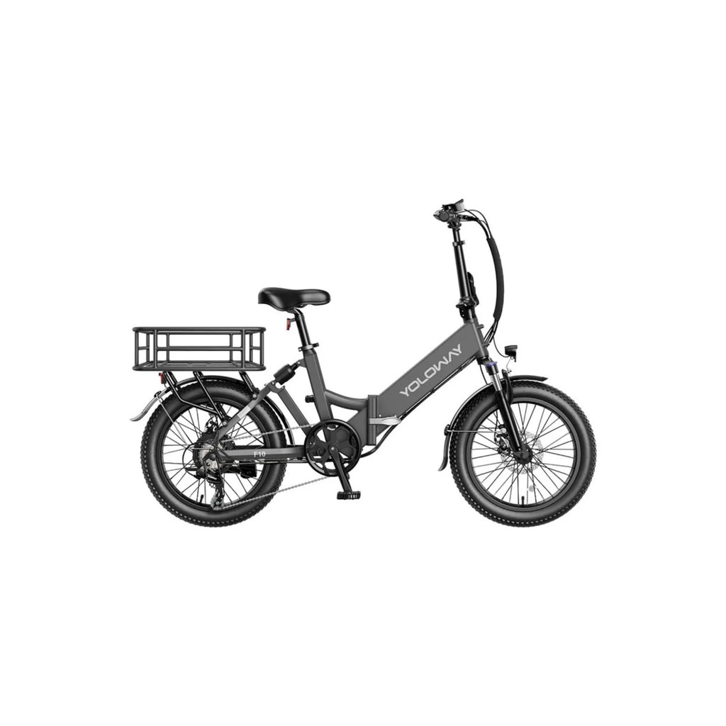 Vélo électrique Yoloway F10 Moteur 250W Batterie 36V12.5Ah Pneus 20*3.0 Freins à disque - Noir
