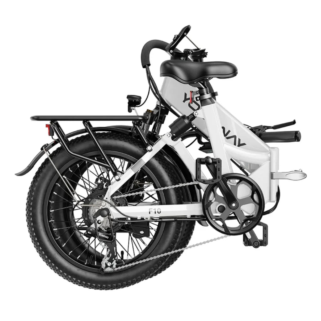 Vélo électrique Yoloway F10 Moteur 250W Batterie 36V12.5Ah Pneus 20*3.0 Freins à disque - Blanc
