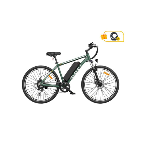 E-Bike Yoloway M10 Motor  250W Akku 36V12.5Ah Reifen 27.5*1.95 Scheibenbremsen - Grün