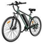 E-Bike Yoloway M10 Motor 250W Battery 36V12.5Ah Tires 27.5*1.95 Disc Brakes - Green