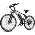 E-Bike Yoloway M10 Motor 250W Battery 36V12.5Ah Tires 27.5*1.95 Disc Brakes - Green