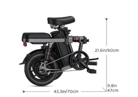 ENGWE T14 EU Elektrisches Fahrrad 250W | Faltbares E-Bike 45KM Reichweite