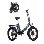 Vélo électrique ONESPORT OT16 | 350W 720WH 52KM Autonomie | Gris