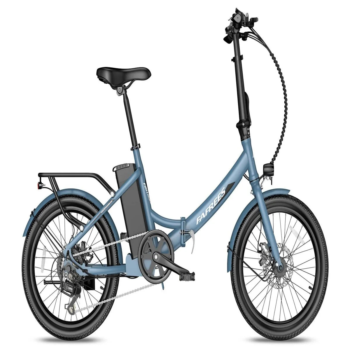 Faltbares E-Bike FAFREES F20 Light -  250W Motor 522WH Batterie 60KM Reichweite - Grau Blau