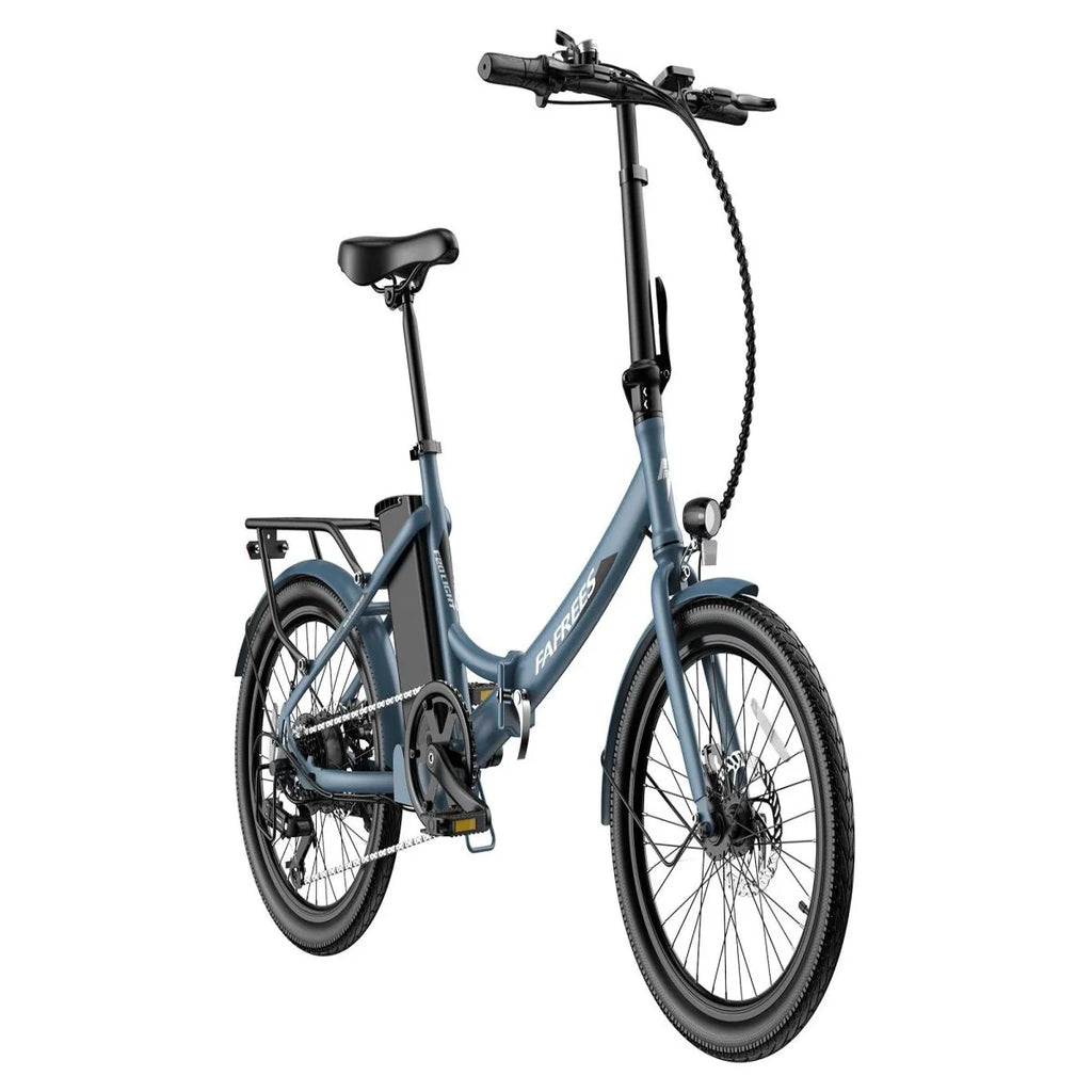 FAFREES F20 Light Foldable E-Bike - 250W Motor 522WH Battery 60KM Range - Grey Blue