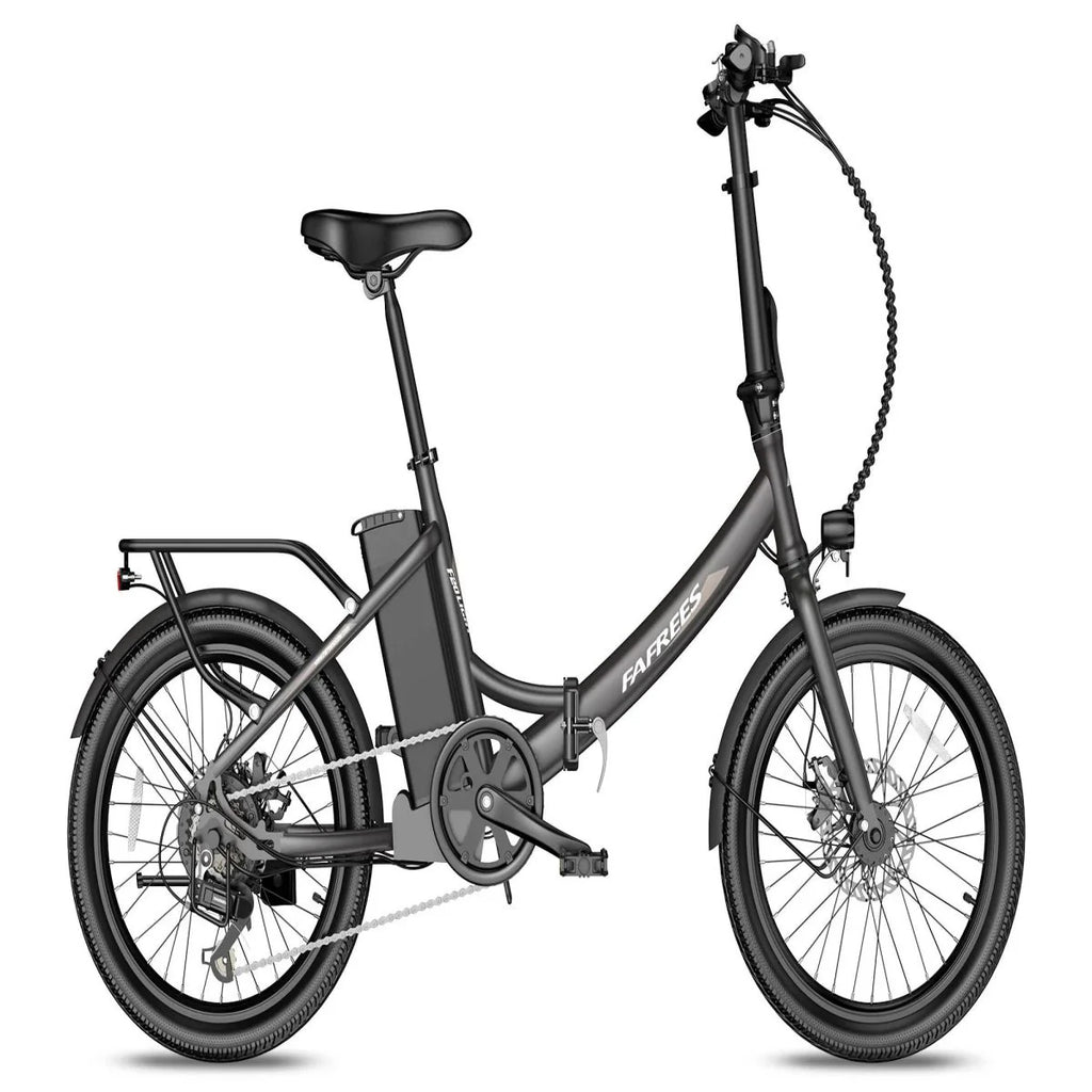 FAFREES F20 Light Foldable E-Bike - 250W Motor 522WH Battery 60KM Range - Gun Black