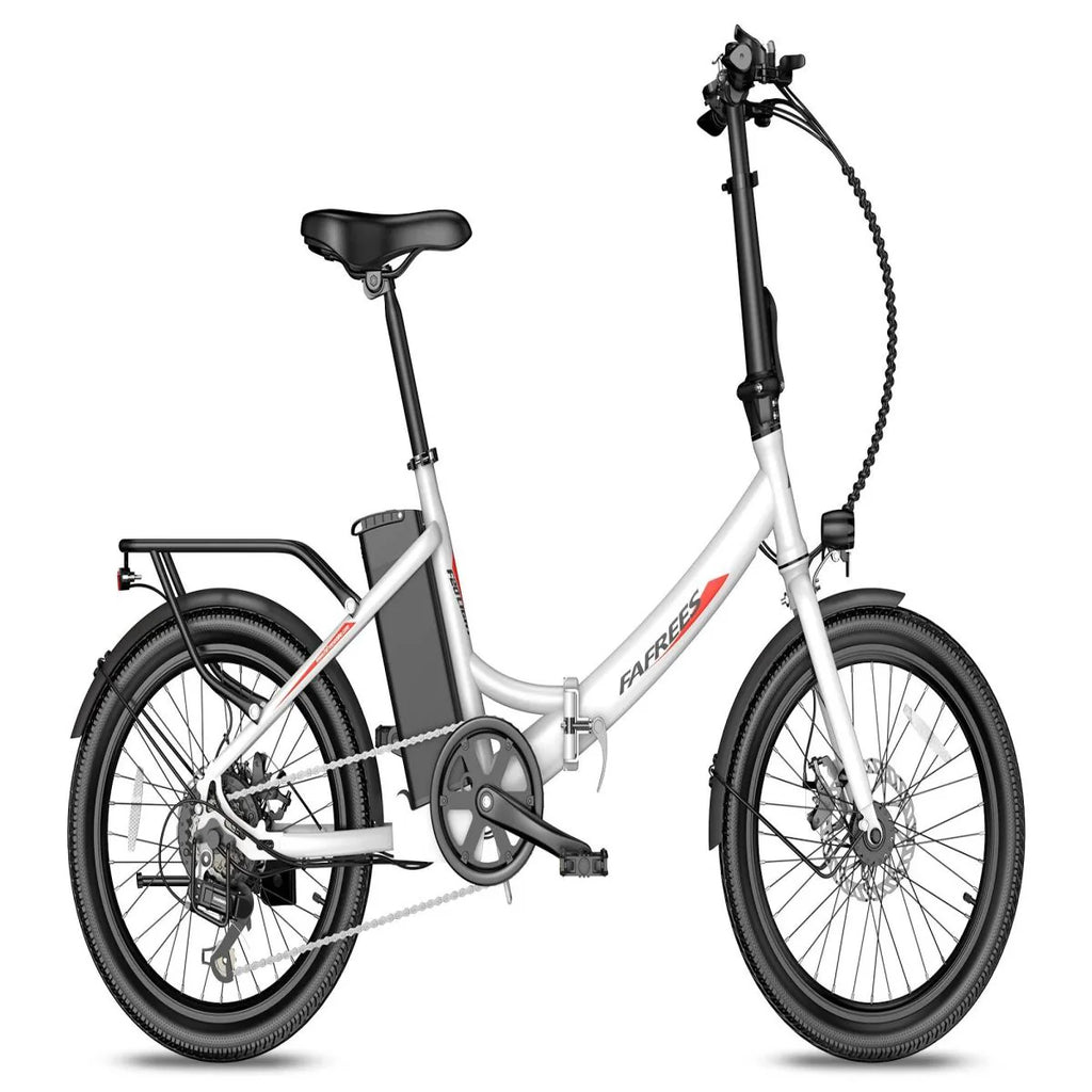 FAFREES F20 Light Foldable E-Bike - 250W Motor 522WH Battery 60KM Range - White
