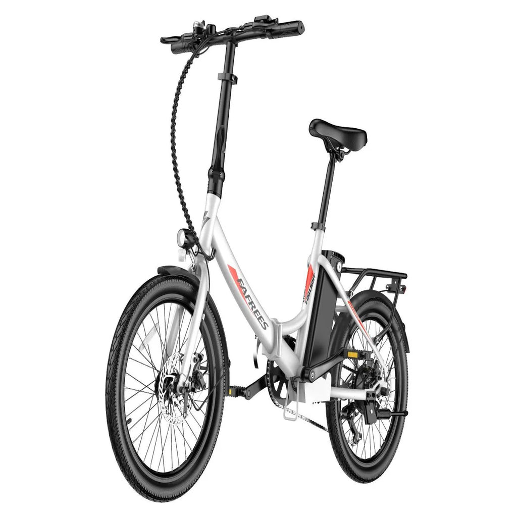 FAFREES F20 Light Foldable E-Bike - 250W Motor 522WH Battery 60KM Range - White
