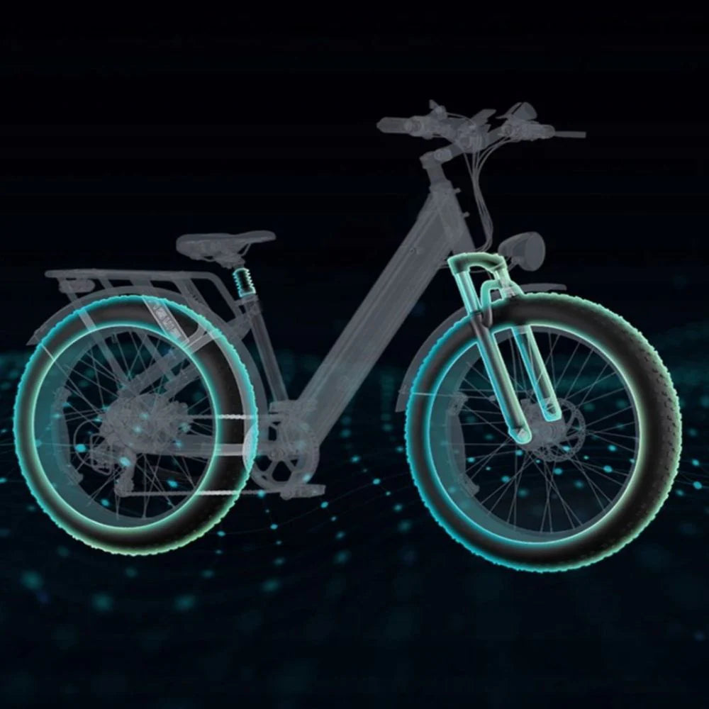 Electric Bicycle ENGWE E26 Step-thru - 250W 768WH 140KM Range - Gray