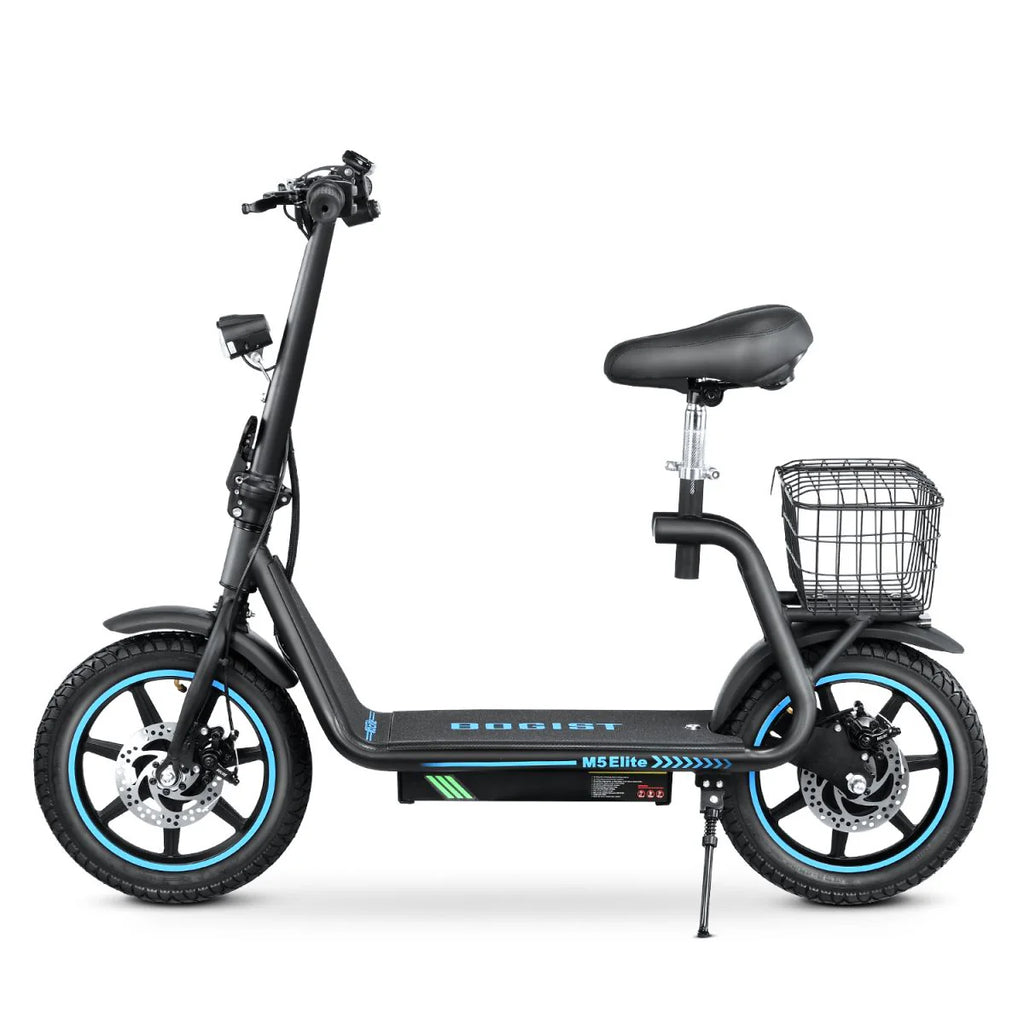 BOGIST M5Elite Elektroroller - 500W Leistung 624WH Batterie 35KM Reichweite Faltbares Design - Schwarz