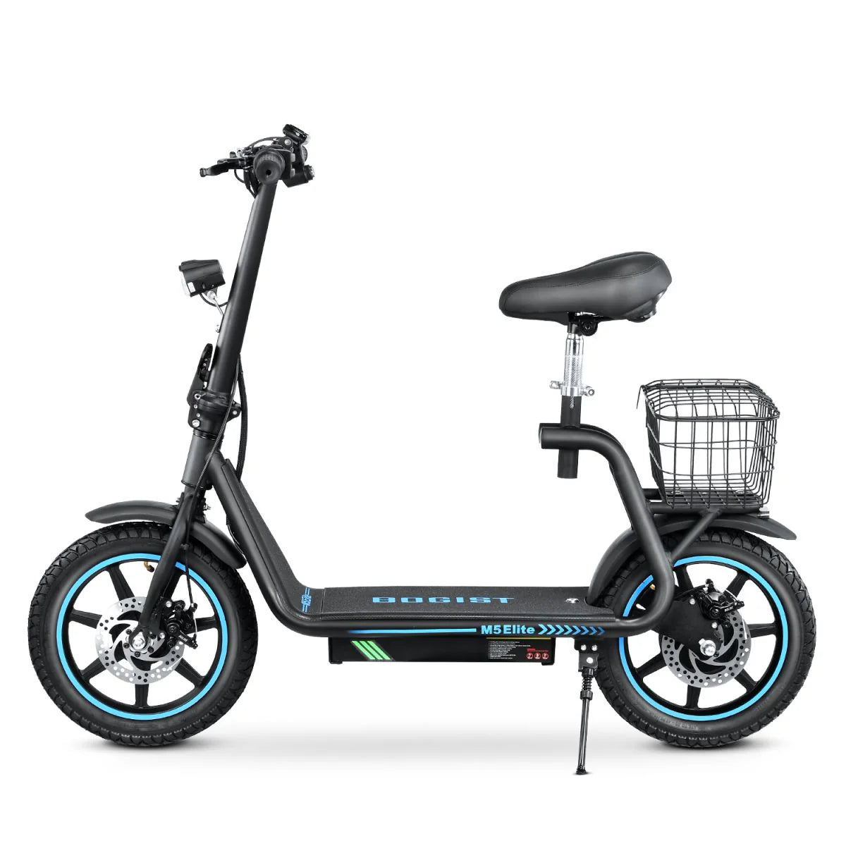 BOGIST M5Elite Elektroroller - 500W Leistung 624WH Batterie 35KM Reichweite Faltbares Design - Schwarz