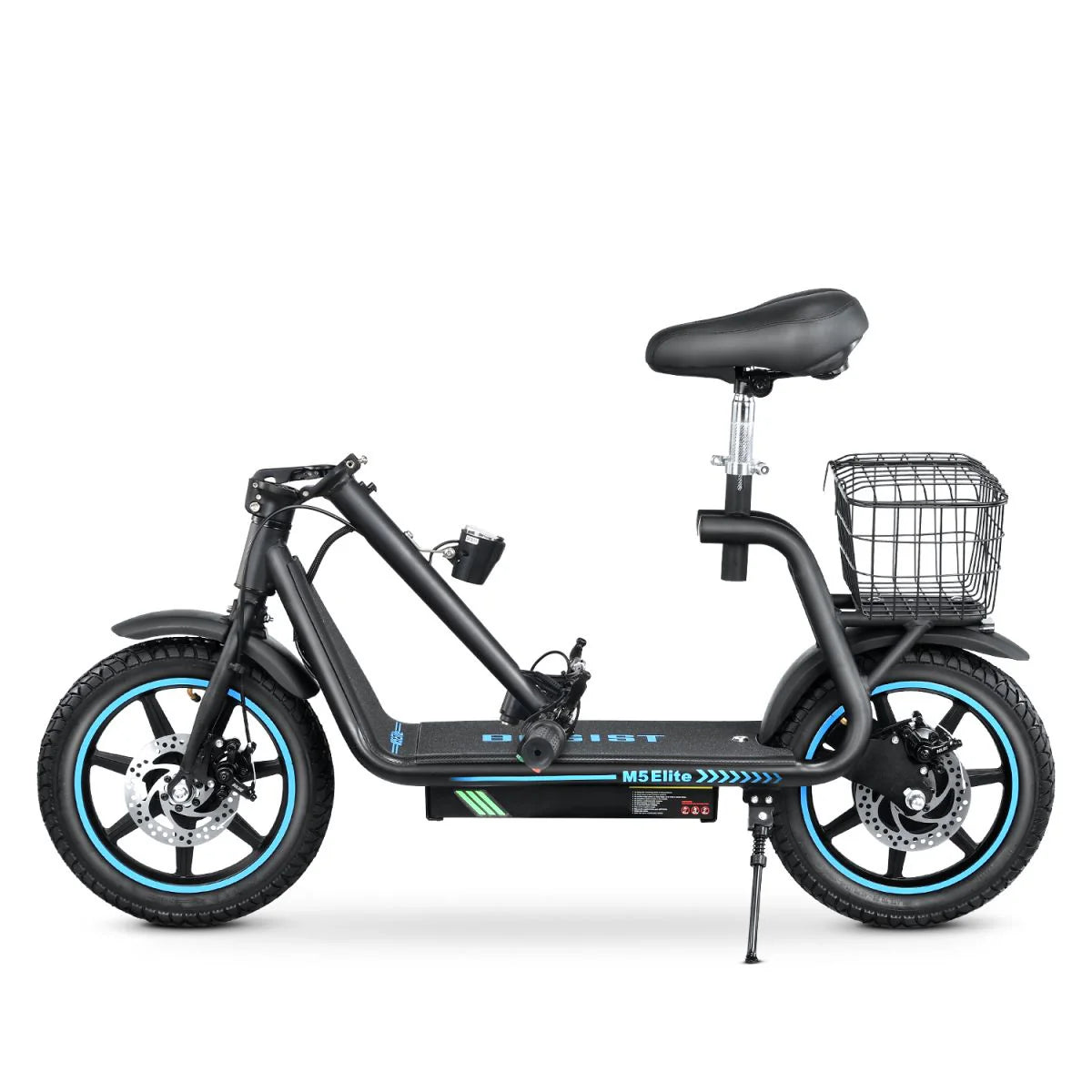 BOGIST M5Elite Elektroroller - 500W Leistung 624WH Batterie 35KM Reichweite Faltbares Design - Schwarz