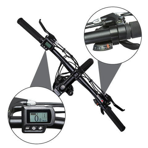 Elektrofahrrad FAFREES KRE27.5 - 250W Motor 360Wh Akku 90KM Reichweite - Schwarz