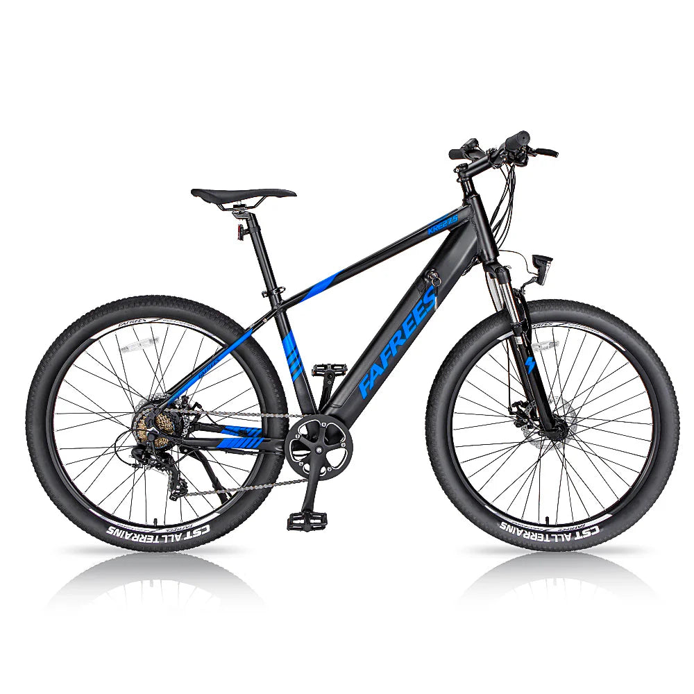 Elektrofahrrad FAFREES KRE27.5 - 250W Motor 360Wh Akku 90KM Reichweite - Blau