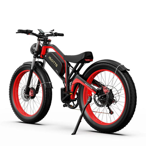 Duotts N26 Elektrische Fahrrad - 750W*2 Motor 48V20Ah Batterie 60KM Reichweite - Schwarz Rot