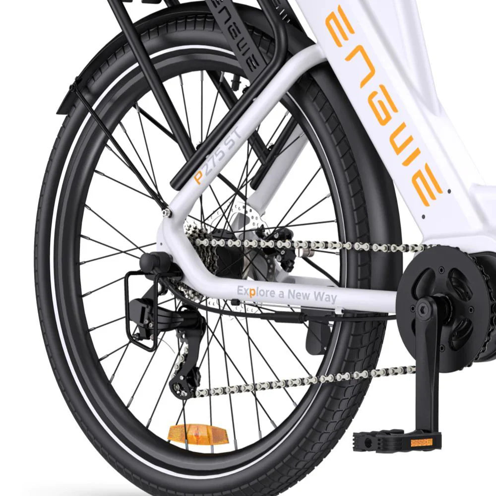 ENGWE P275 ST 19.2Ah Elektrisches Fahrrad - 250W Motor 691.2Wh Batterie 260KM Reichweite - Weiß