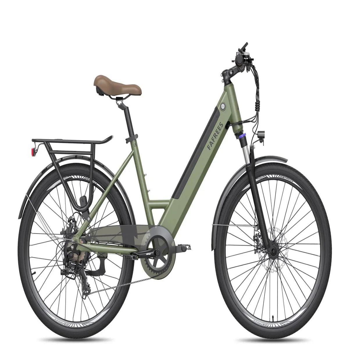 FAFREES F26 Pro Electric Folding E-Bike - 250W 360WH 40KM Range - Green