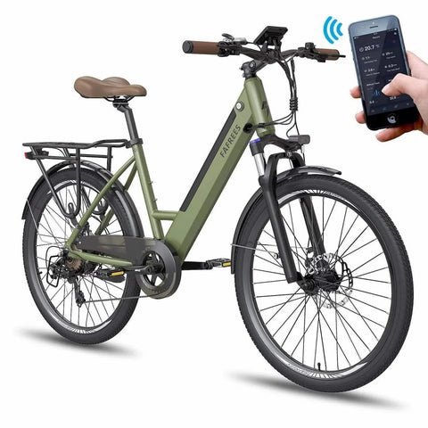 FAFREES F26 Pro Elektrisches Faltbares E-Bike - 250W 360WH 40KM Reichweite - Grüne