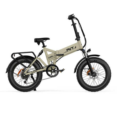 PVY Z20 Plus 1000 Elektrisches Fahrrad - 250W Motor 48V16.5AH Batterie 120KM Reichweite Hydraulische Scheibenbremse - Beige