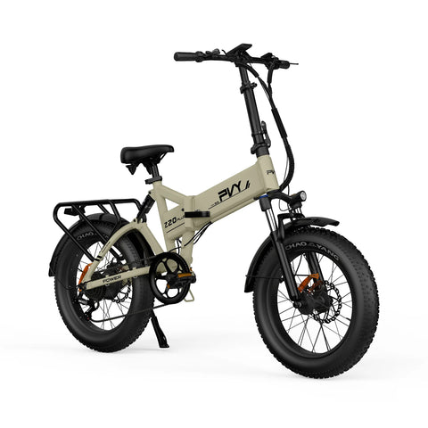 PVY Z20 Plus 1000 Elektrisches Fahrrad - 250W Motor 48V16.5AH Batterie 120KM Reichweite Hydraulische Scheibenbremse - Beige