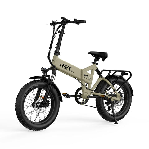 PVY Z20 Plus 1000 Elektrisches Fahrrad - 250W Motor 48V16.5AH Batterie 120KM Reichweite Hydraulische Scheibenbremse - Beige
