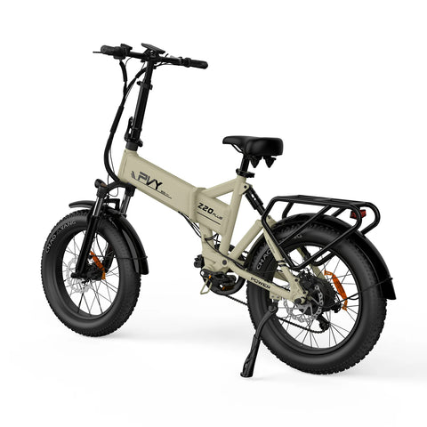 PVY Z20 Plus 1000 Elektrisches Fahrrad - 250W Motor 48V16.5AH Batterie 120KM Reichweite Hydraulische Scheibenbremse - Beige