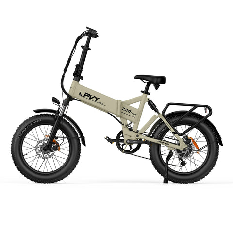 PVY Z20 Plus 1000 Elektrisches Fahrrad - 250W Motor 48V16.5AH Batterie 120KM Reichweite Hydraulische Scheibenbremse - Beige