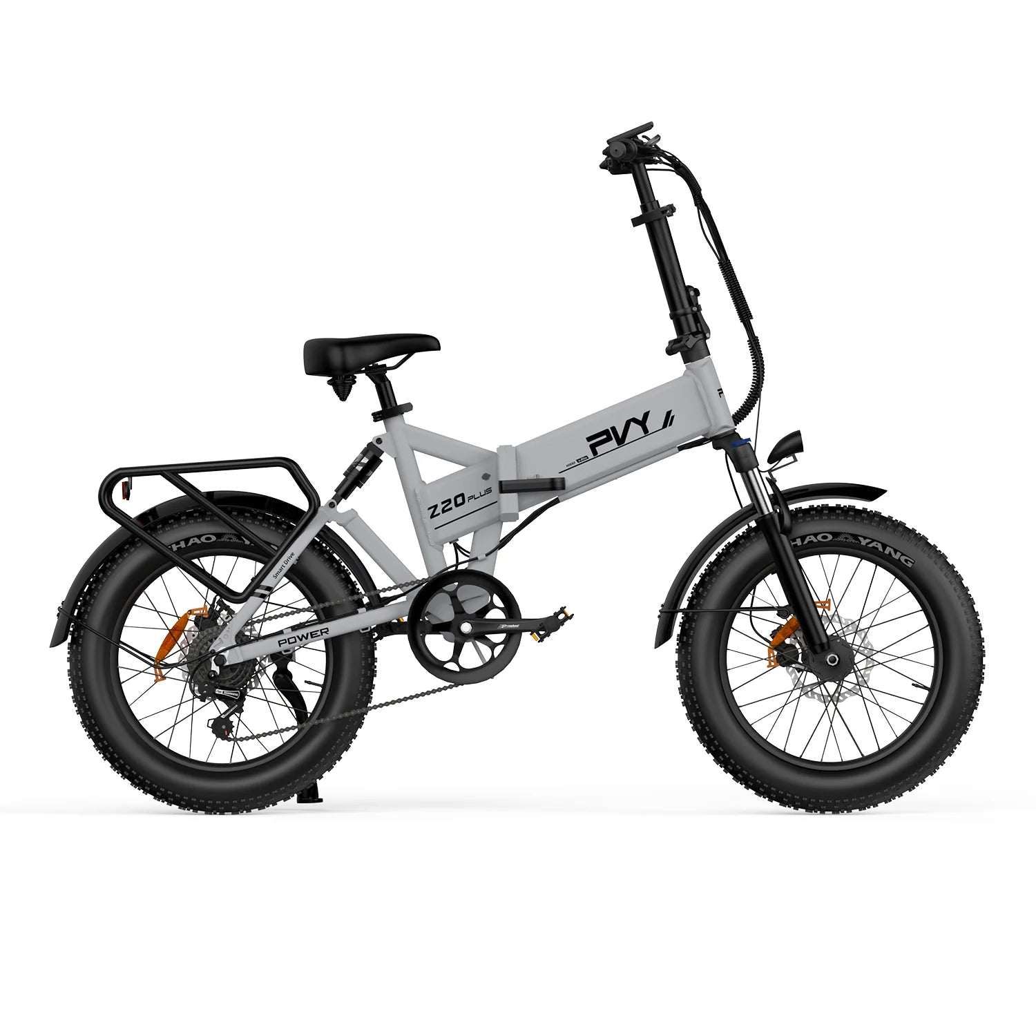 PVY Z20 Plus 1000 Vélo électrique - Moteur 250W Batterie 48V16.5AH Autonomie 120KM Frein à disque hydraulique - Gris