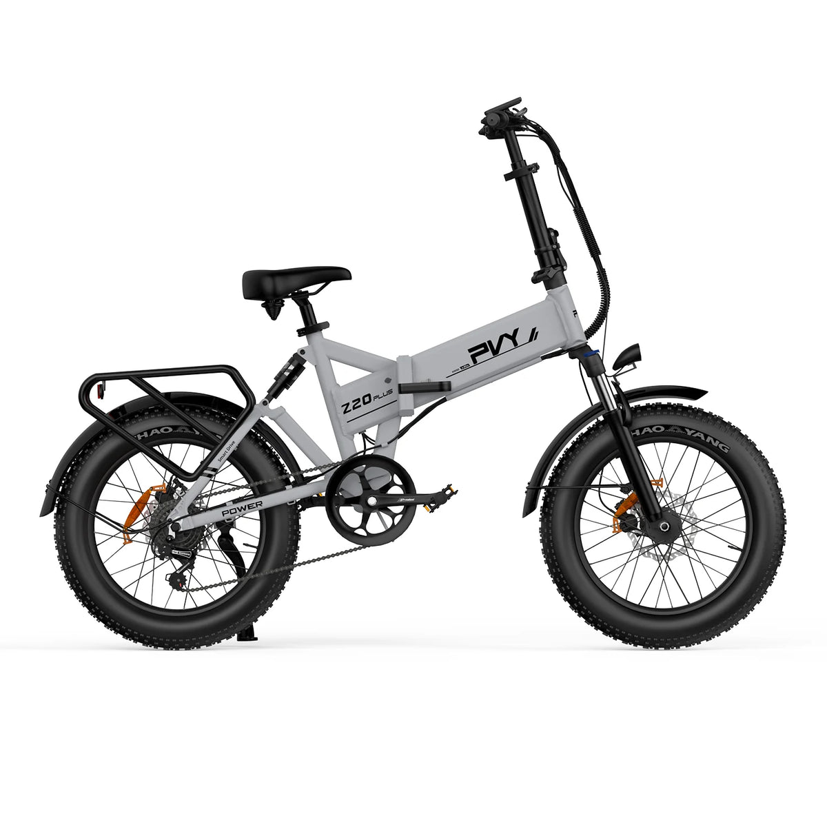 PVY Z20 Plus 1000 Elektrisches Fahrrad - 250W Motor 48V16.5AH Batterie 120KM Reichweite Hydraulische Scheibenbremse - Grau