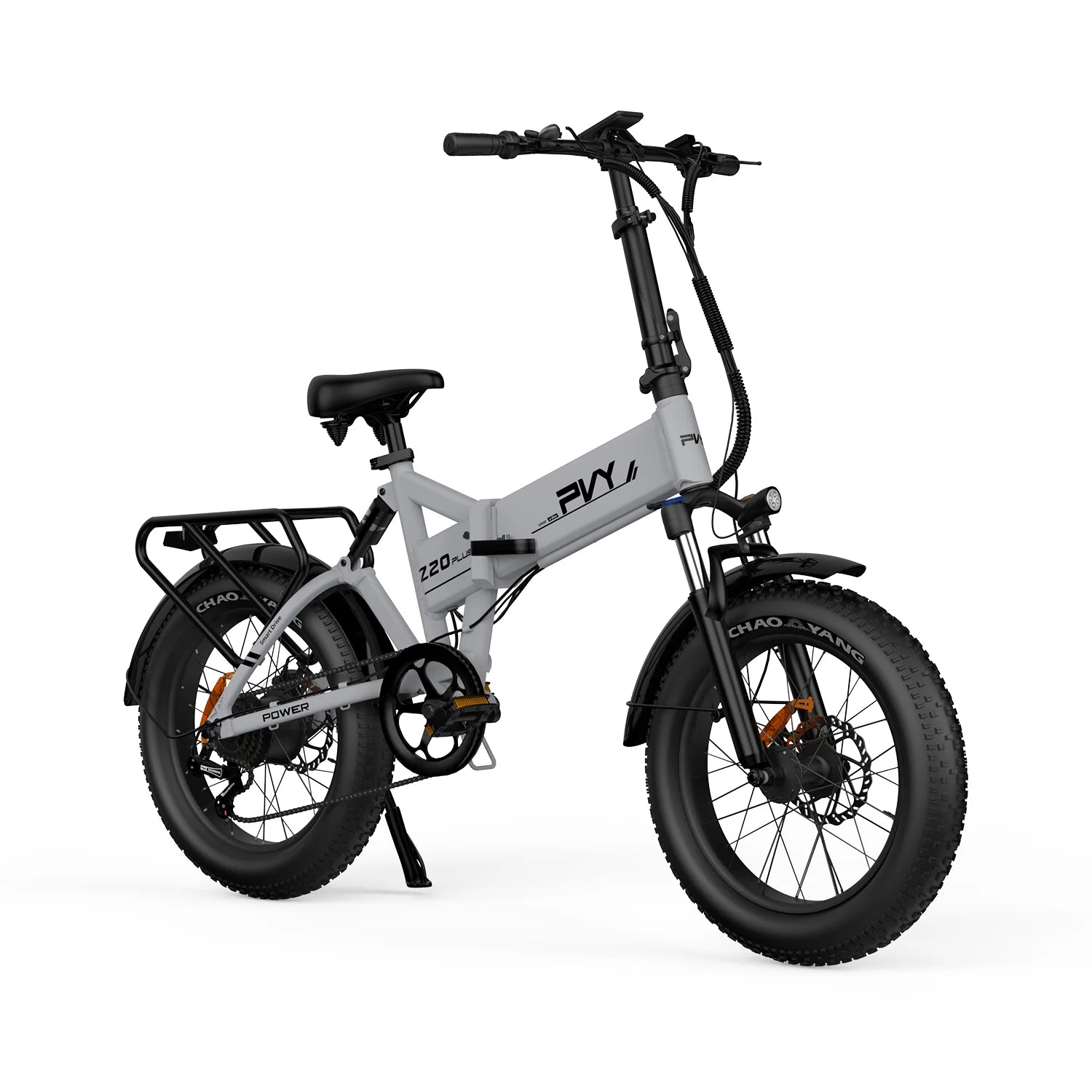 PVY Z20 Plus 1000 Vélo électrique - Moteur 250W Batterie 48V16.5AH Autonomie 120KM Frein à disque hydraulique - Gris