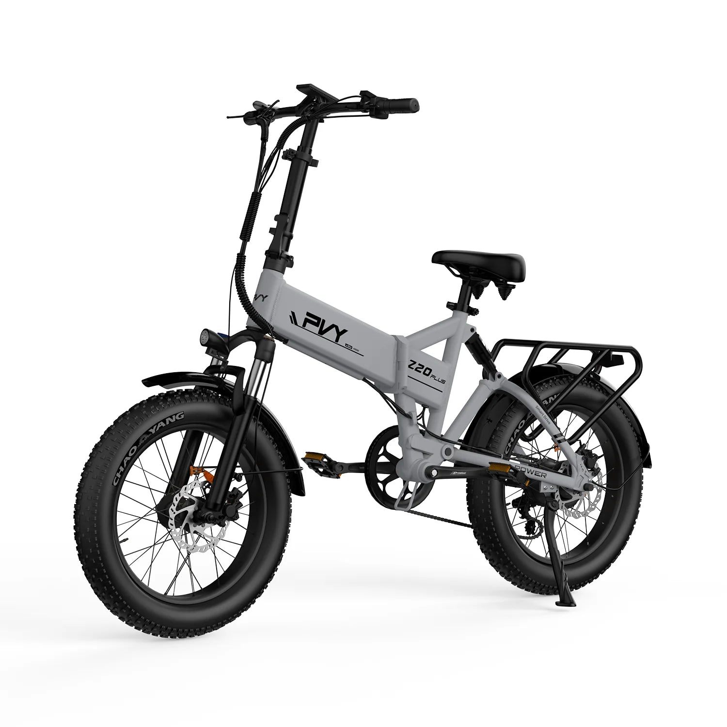 PVY Z20 Plus 1000 Vélo électrique - Moteur 250W Batterie 48V16.5AH Autonomie 120KM Frein à disque hydraulique - Gris
