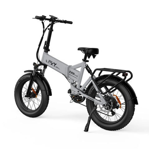 PVY Z20 Plus 1000 Elektrisches Fahrrad - 250W Motor 48V16.5AH Batterie 120KM Reichweite Hydraulische Scheibenbremse - Grau