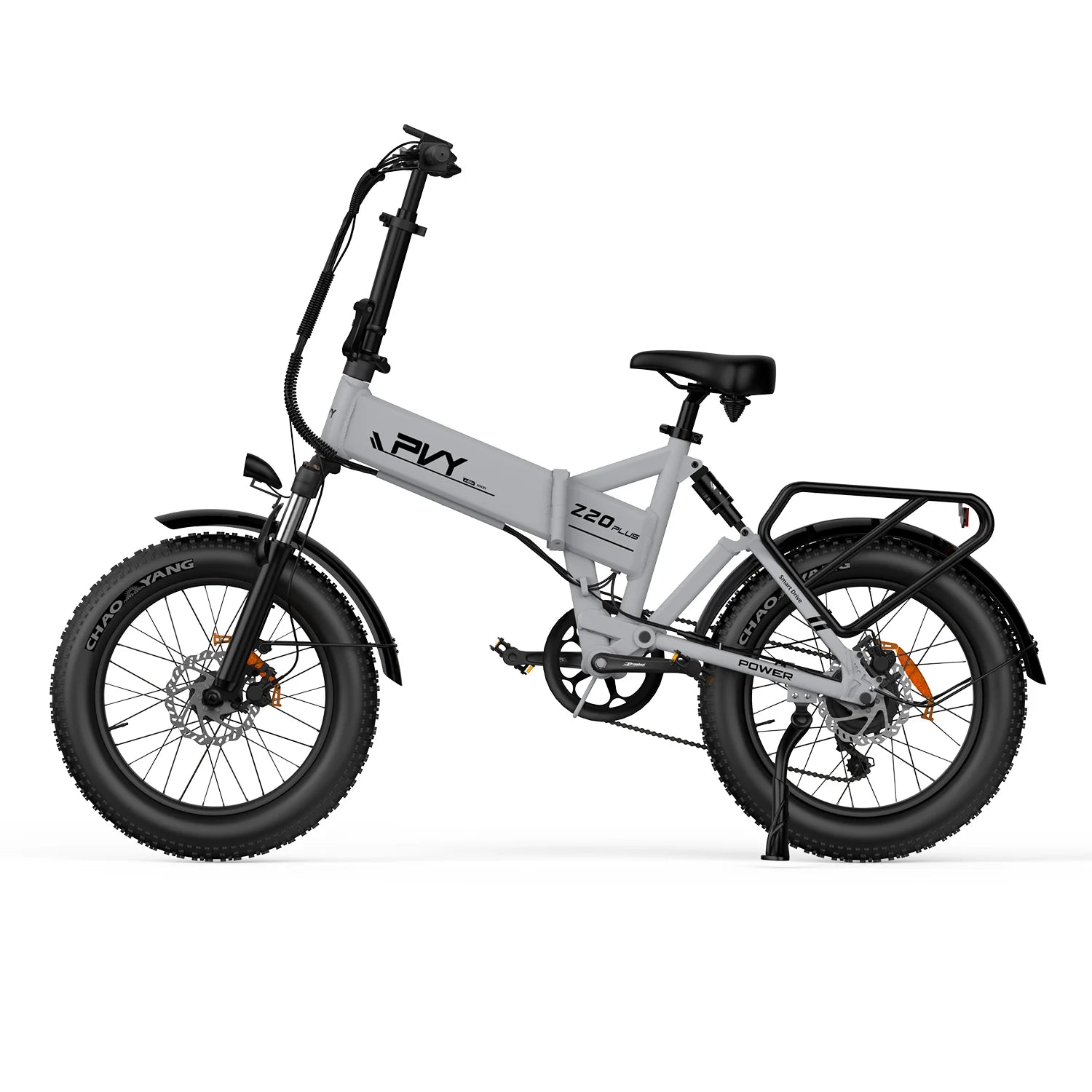 PVY Z20 Plus 1000 Vélo électrique - Moteur 250W Batterie 48V16.5AH Autonomie 120KM Frein à disque hydraulique - Gris