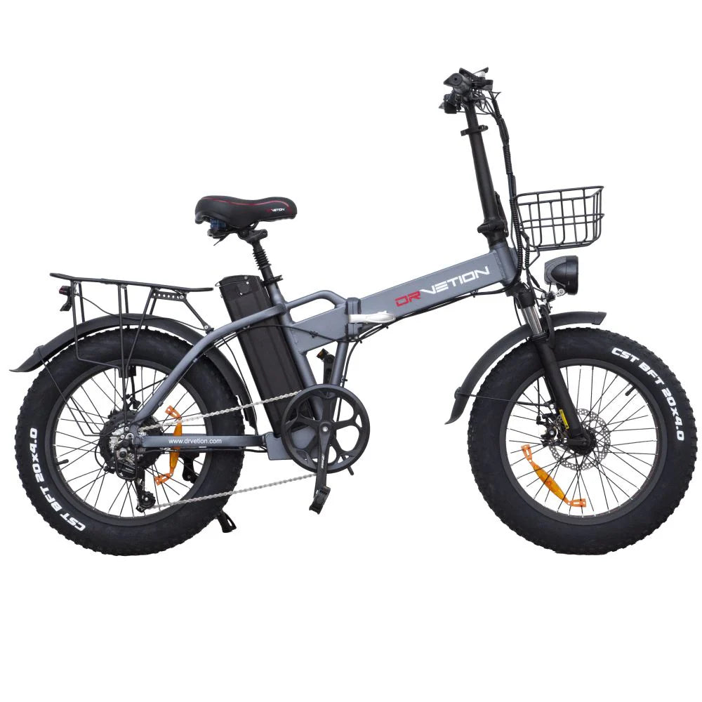 DrveTion AT20 Elektrisches Fahrrad - 750W Motor 48V 15Ah Batterie 20 Zoll hydraulischen Bremsen  - Grau
