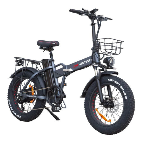 DrveTion AT20 Elektrofahrrad - 750W Motor 48V20Ah Batterie 60-90KM Reichweite Schwarz-Grau