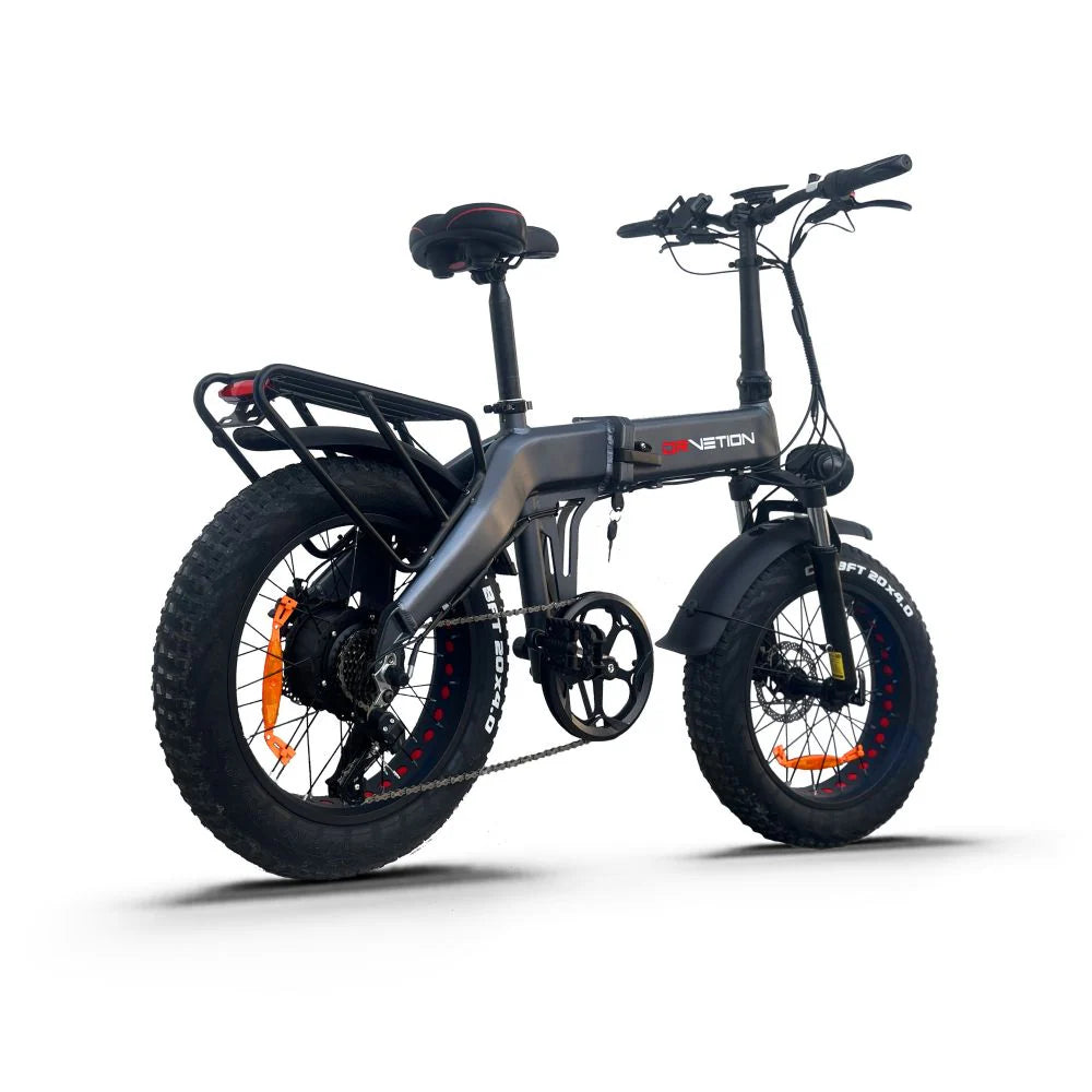 DrveTion BT20 Elektrofahrrad - 750W Motor 48V10Ah Batterie 25-35KM Reichweite Schwarz-Grau