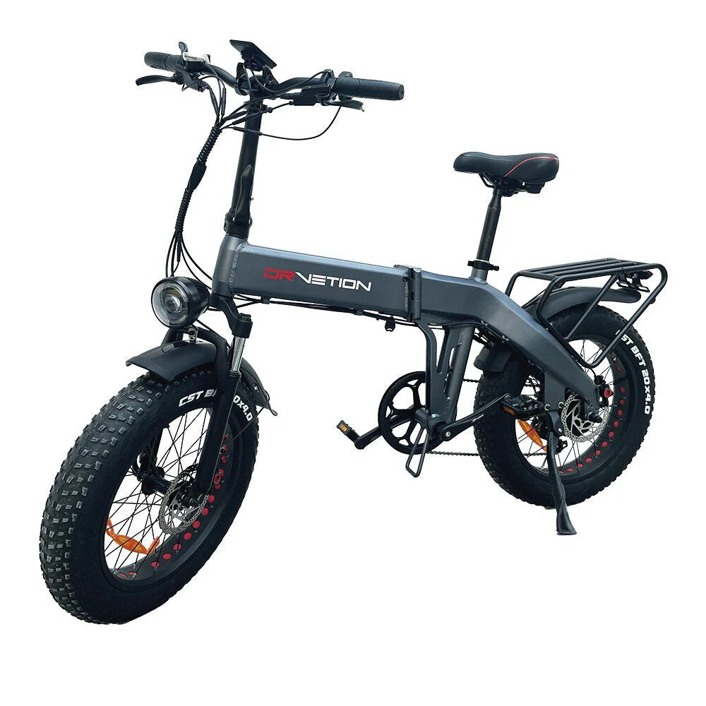 DrveTion BT20 Elektrofahrrad - 750W Motor 48V10Ah Batterie 25-35KM Reichweite Schwarz-Grau