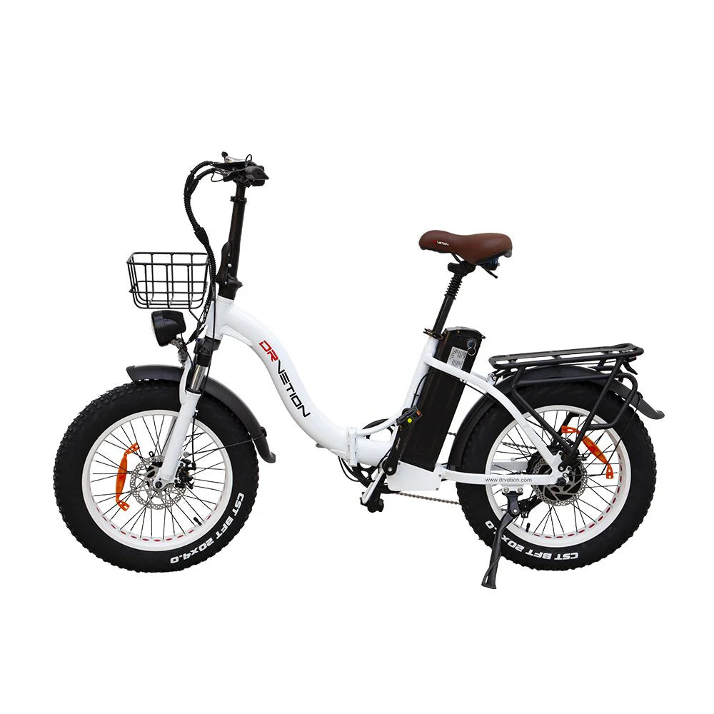 DrveTion CT20 Elektrofahrrad - 750W Motor 48V15Ah Batterie 55-70KM Reichweite - Perlweiß