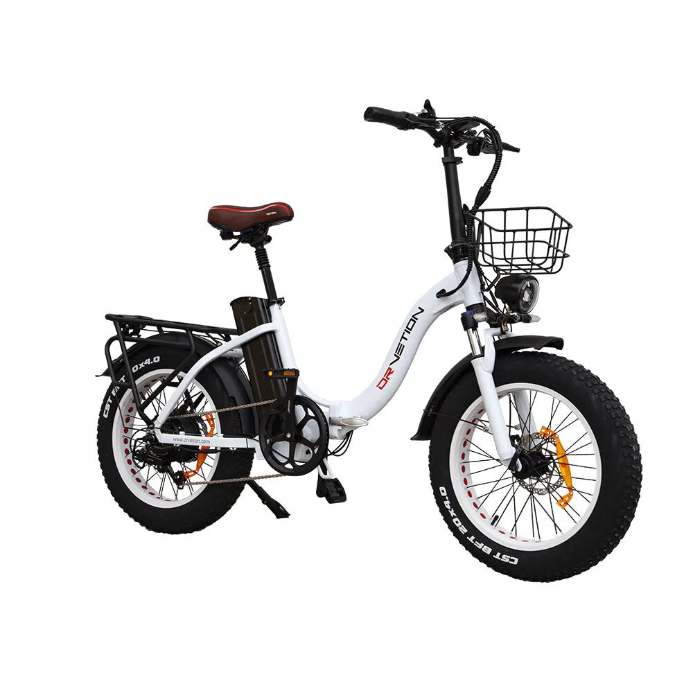 DrveTion CT20 Elektrofahrrad - 750W Motor 48V10Ah Batterie 35-45KM Reichweite - Perlweiß