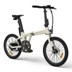 ADO Air 20 Faltbares E-Bike - 250W Motor 36V9.6Ah Akku 100KM Reichweite Hydraulische Scheibenbremse - Elfenbeinweiß