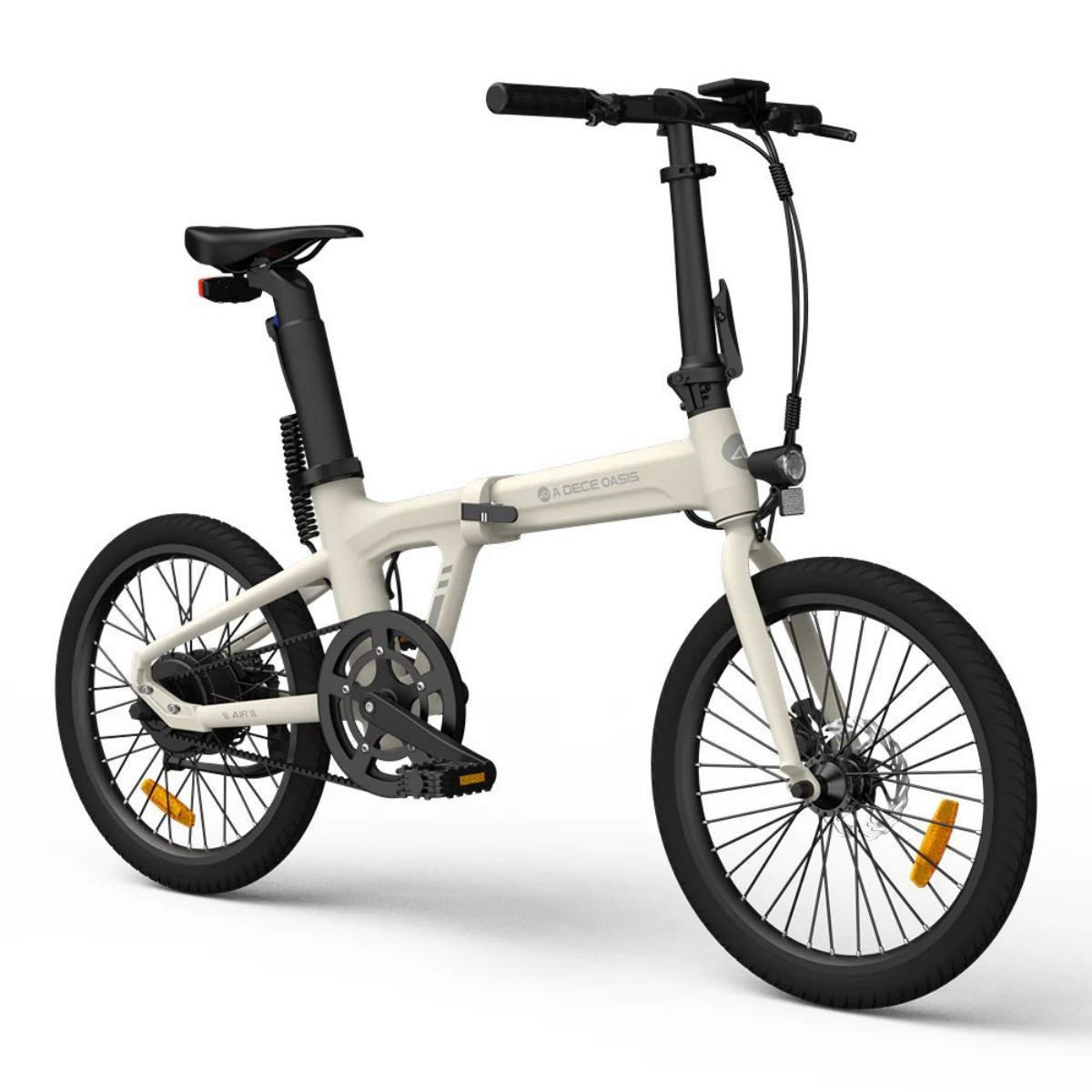 ADO Air 20 Faltbares E-Bike - 250W Motor 36V9.6Ah Akku 100KM Reichweite Hydraulische Scheibenbremse - Elfenbeinweiß