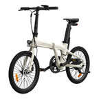 ADO Air 20 Faltbares E-Bike - 250W Motor 36V9.6Ah Akku 100KM Reichweite Hydraulische Scheibenbremse - Elfenbeinweiß