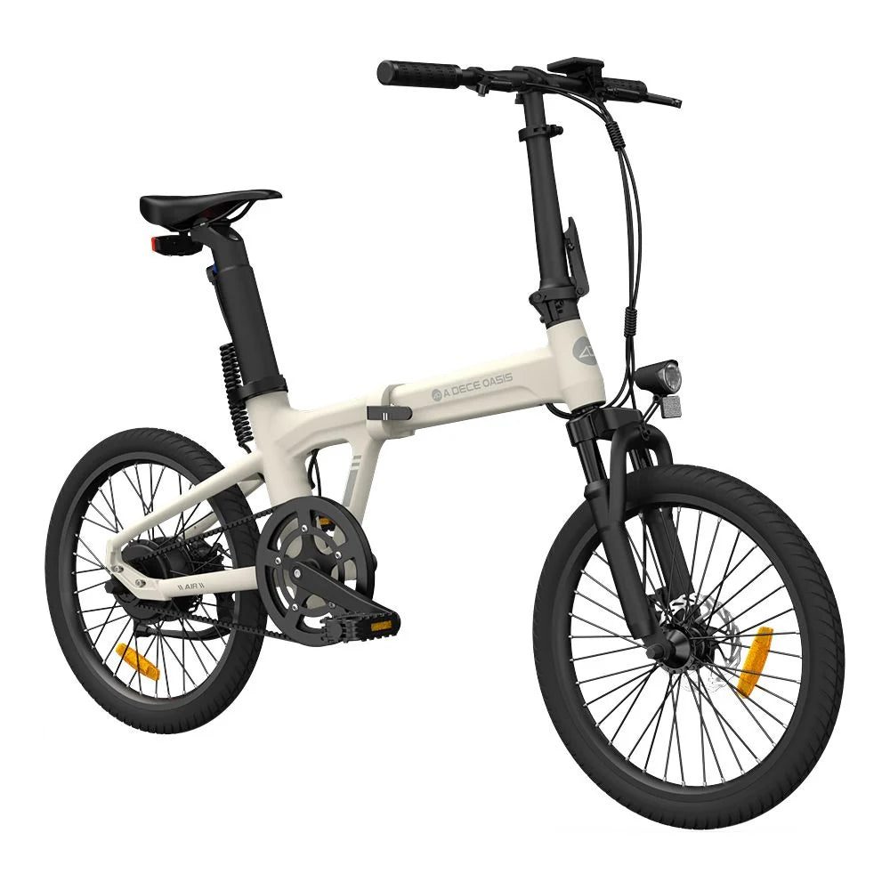 ADO Air 20S Faltbares E-Bike - 250W Motor 36V9.6Ah Batterie 100KM Reichweite Hydraulische Scheibenbremse - Elfenbeinweiß