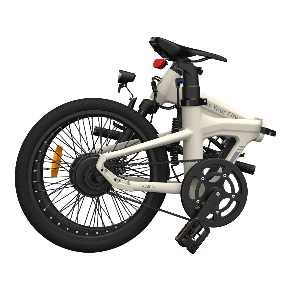 ADO Air 20S Faltbares E-Bike - 250W Motor 36V9.6Ah Batterie 100KM Reichweite Hydraulische Scheibenbremse - Elfenbeinweiß